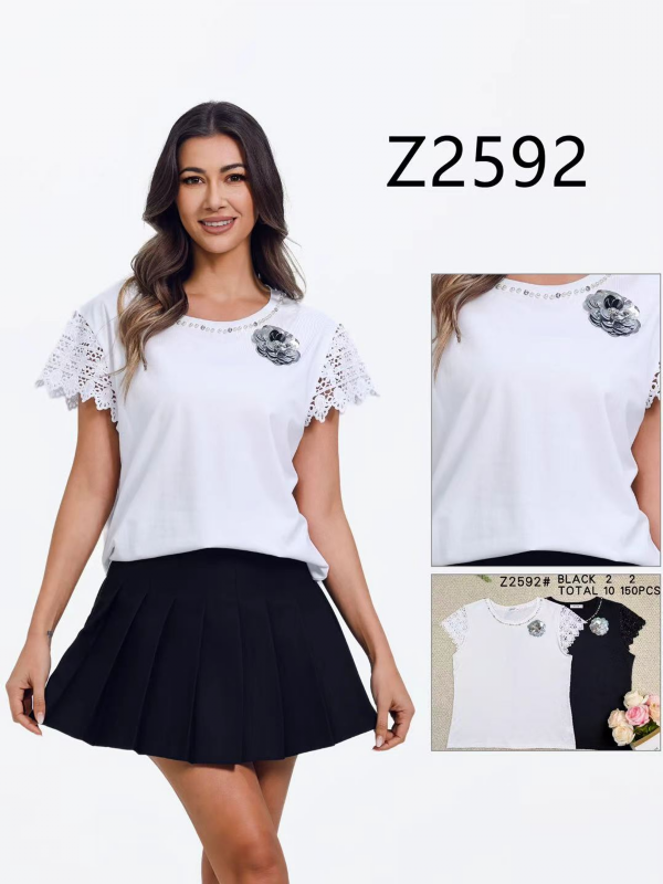 Bluzki damskie Roz Standard, Mix Kolor Paczka 10 szt